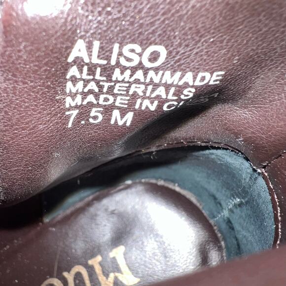 VINTAGE Mudd 'Aliso' Size 7.5 M Dark Brown Ankle Boots Bootie Side Zip y2k prep - Picture 3 of 7